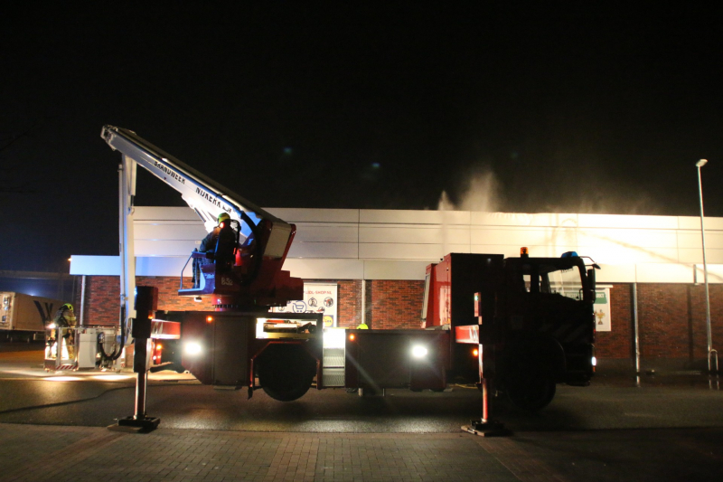 Grote brand bij Lidl