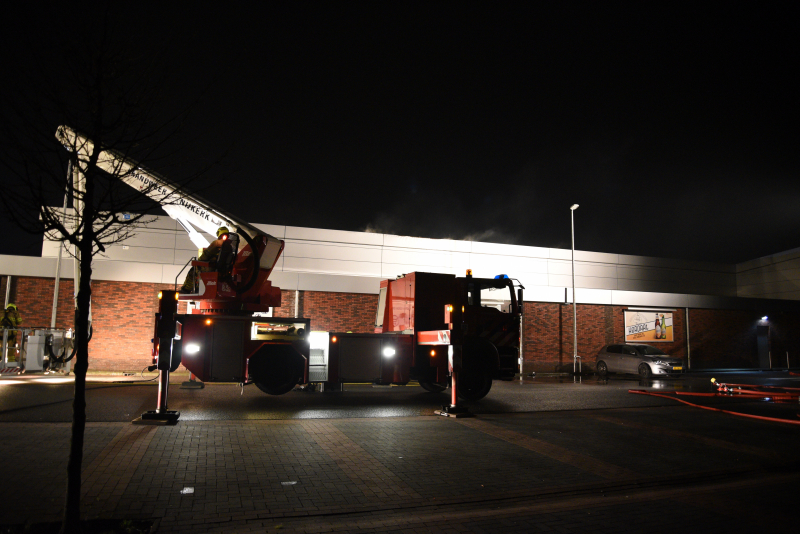 Grote brand bij Lidl