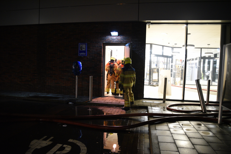 Grote brand bij Lidl