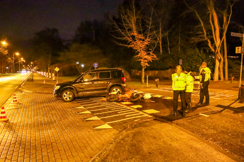 Motor total-loss na aanrijding met auto