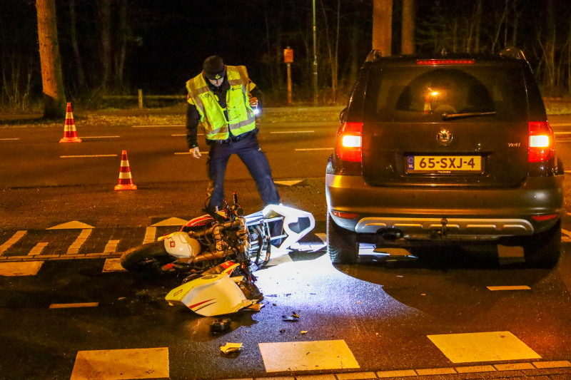 Motor total-loss na aanrijding met auto