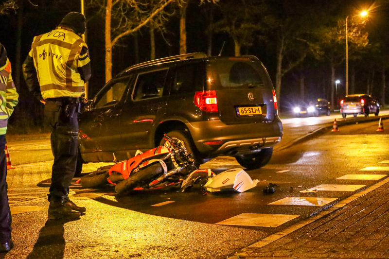 Motor total-loss na aanrijding met auto