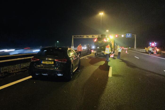 12 voertuigen op elkaar bij kettingbotsing