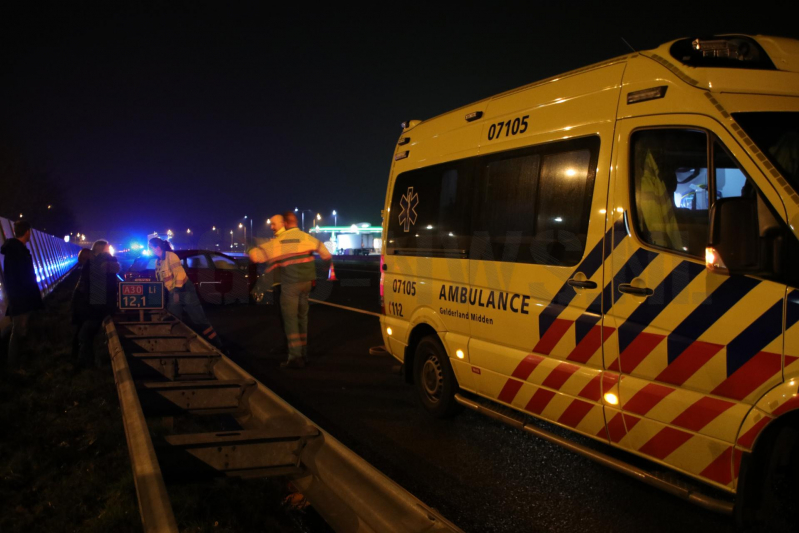 Flinke schade bij aanrijding op de snelweg (Ede)