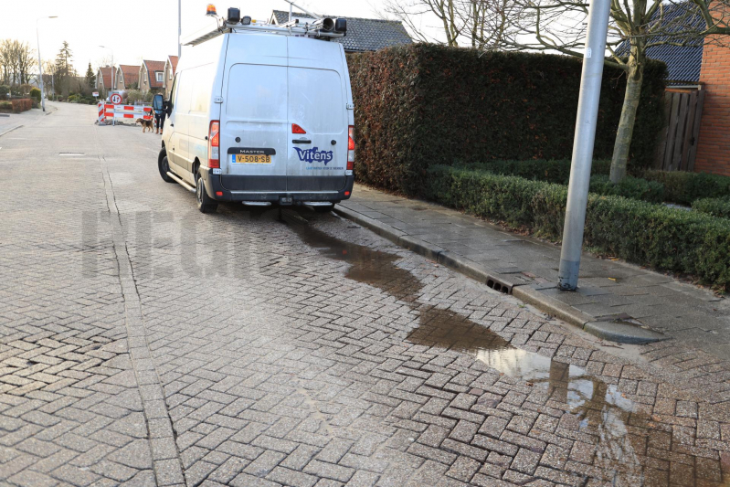 Huishoudens zonder water na lekkage (Hooglanderveen)