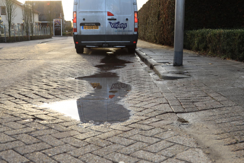 Huishoudens zonder water na lekkage (Hooglanderveen)