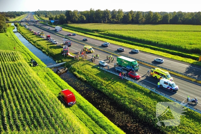 Meerdere slachtoffer bij auto te water