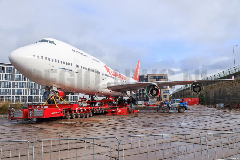 Corendon 747 staat op zijn plek (Badhoevedorp)