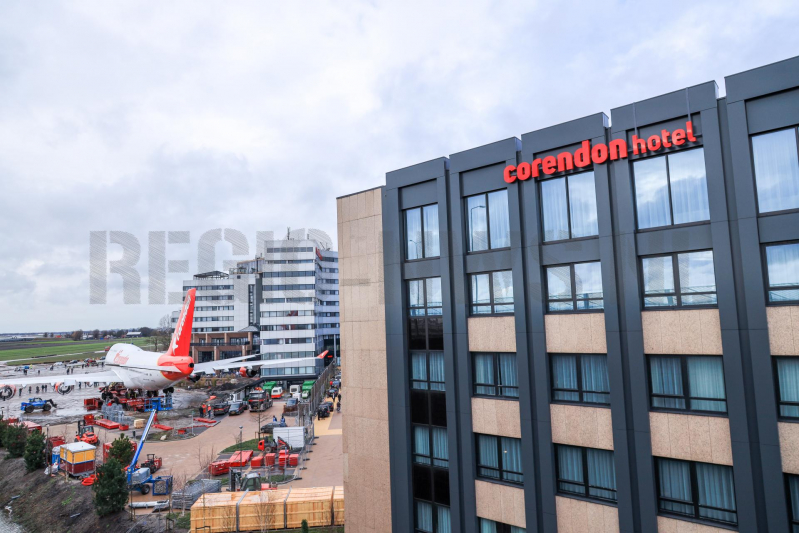 Corendon 747 staat op zijn plek (Badhoevedorp)