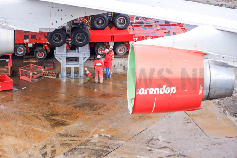 Corendon 747 staat op zijn plek (Badhoevedorp)