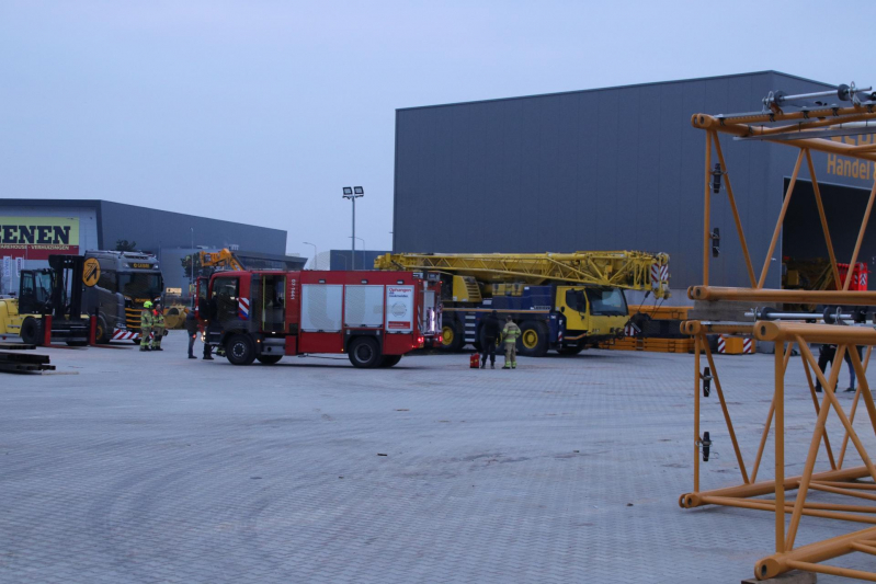 Telescoopkraan vat vlam (Barneveld)