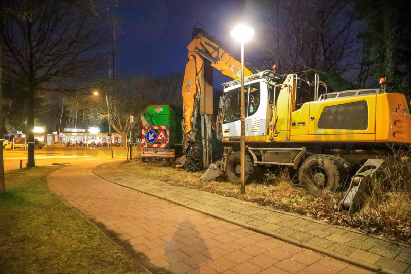 Wederom beveiliging van machines bomenkap Westelijke Ontsluiting (Amersfoort)