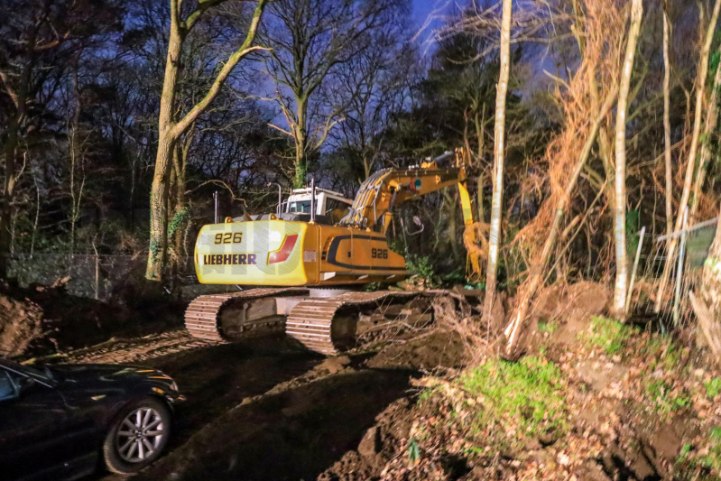 Wederom beveiliging van machines bomenkap Westelijke Ontsluiting (Amersfoort)