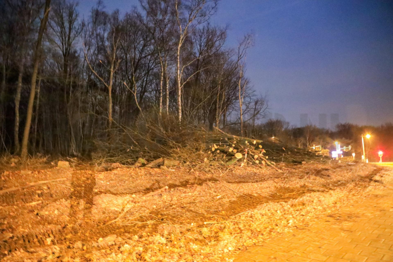 Wederom beveiliging van machines bomenkap Westelijke Ontsluiting (Amersfoort)