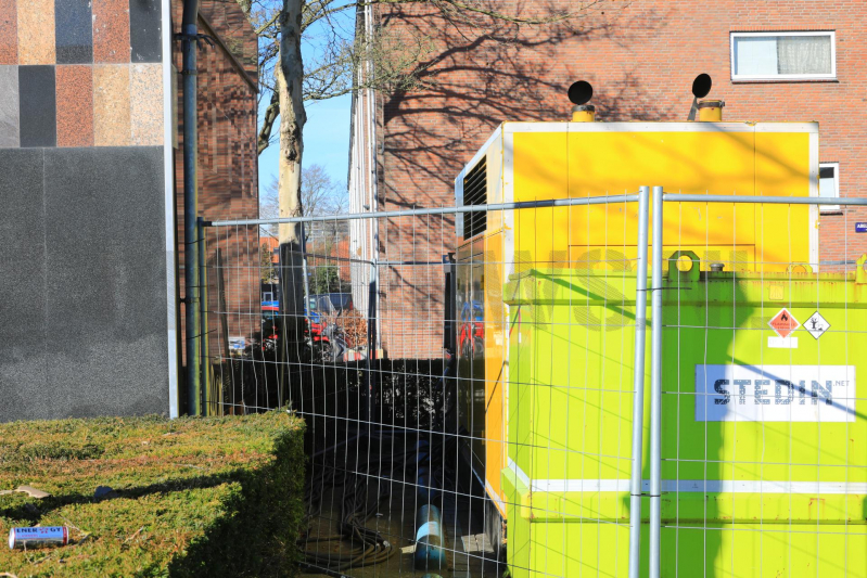 Noodaggregaat na brand in transformatorhuis (Amersfoort)