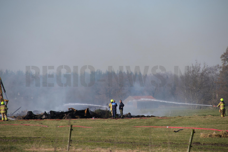 Veel rook bij brand in berg afval (Scherpenzeel)