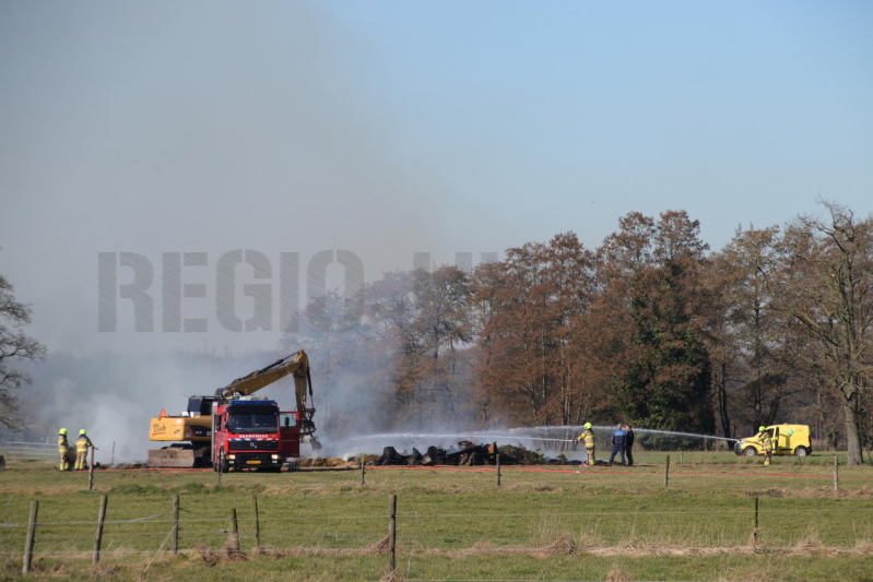 Veel rook bij brand in berg afval (Scherpenzeel)