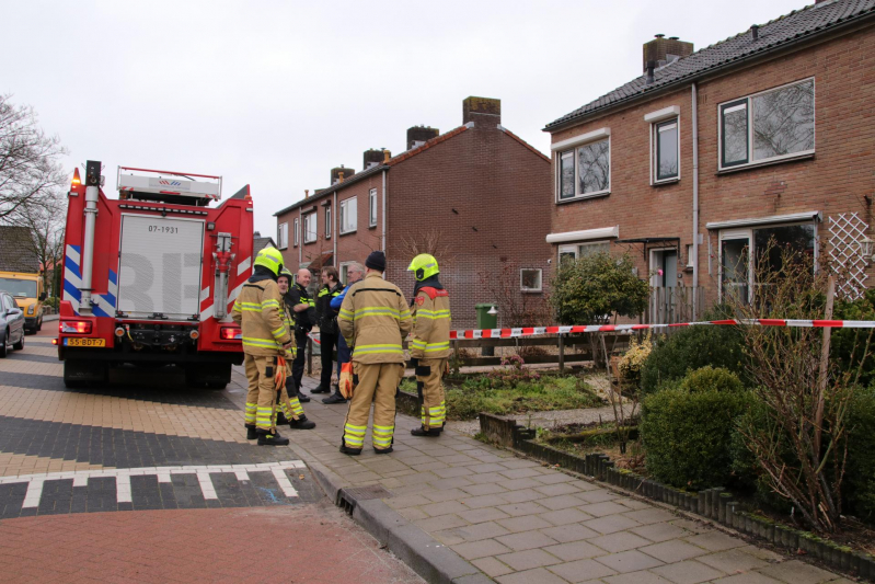 Gasleiding geraakt bij graafwerkzaamheden (Scherpenzeel)