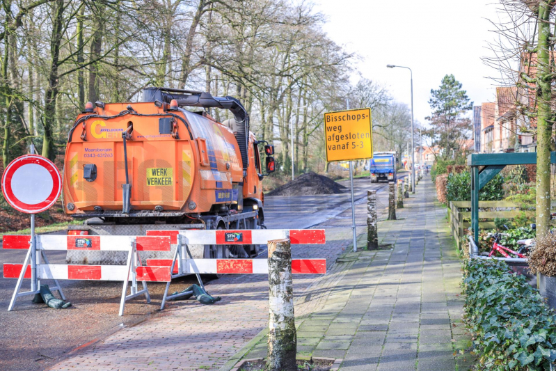 Bisschopsweg op de schop door werkzaamheden (Amersfoort)