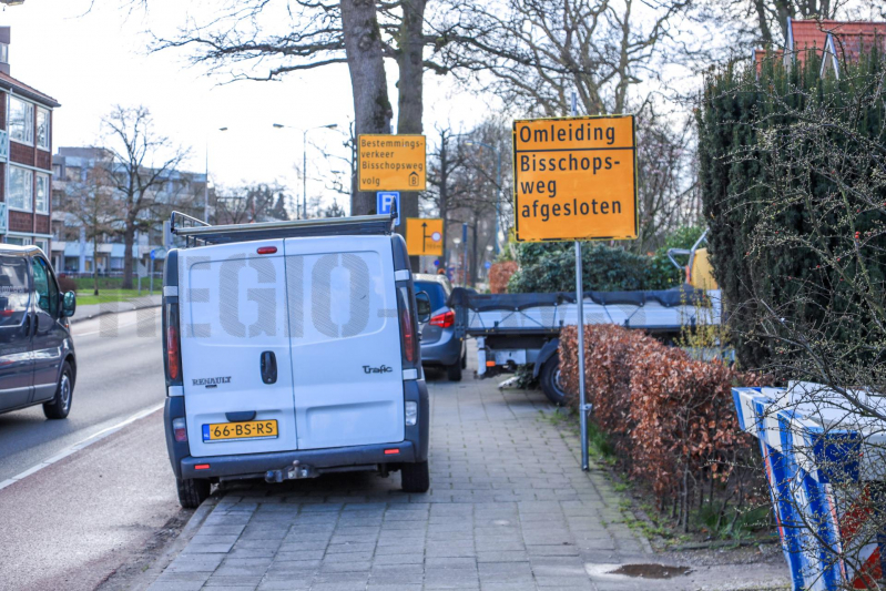 Bisschopsweg op de schop door werkzaamheden (Amersfoort)