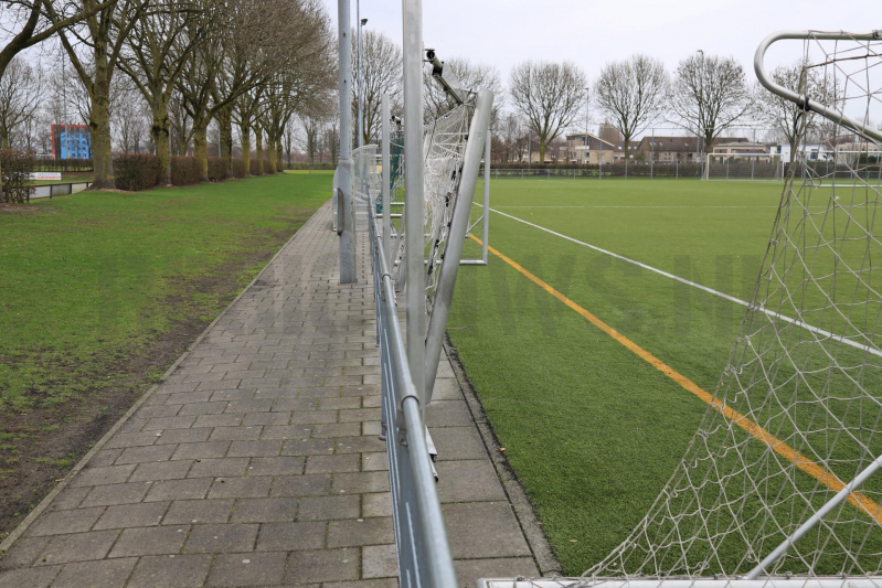 Doelen vernield voetbalclub VVZA (Amersfoort)
