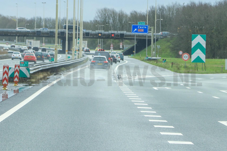 Auto uit de bocht gevlogen