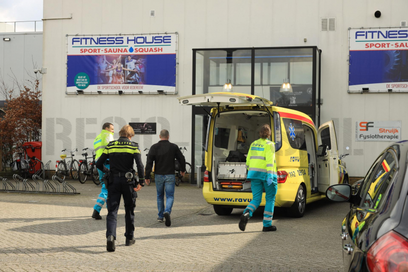 Persoon gewond in sportschool