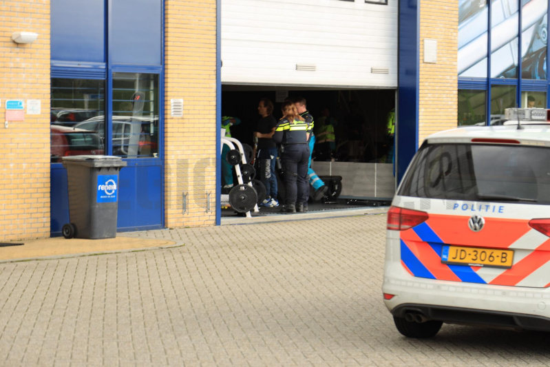 Persoon gewond in sportschool