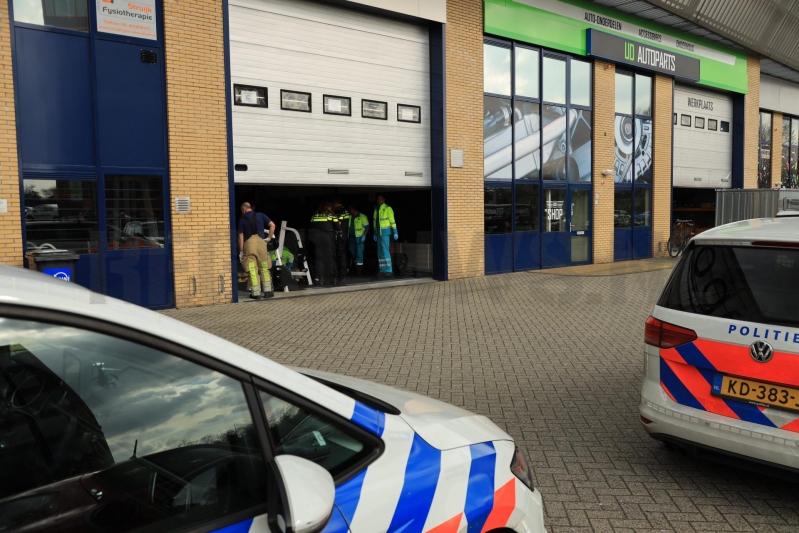 Persoon gewond in sportschool