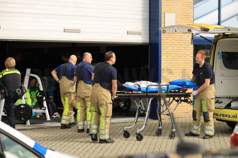 Persoon gewond in sportschool
