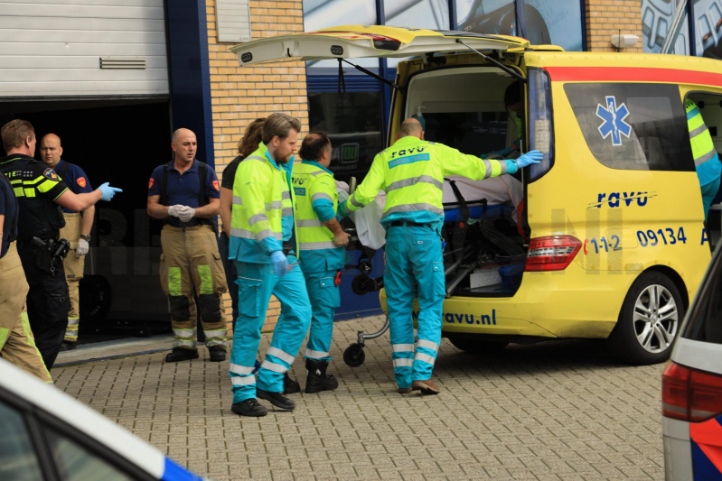 Persoon gewond in sportschool