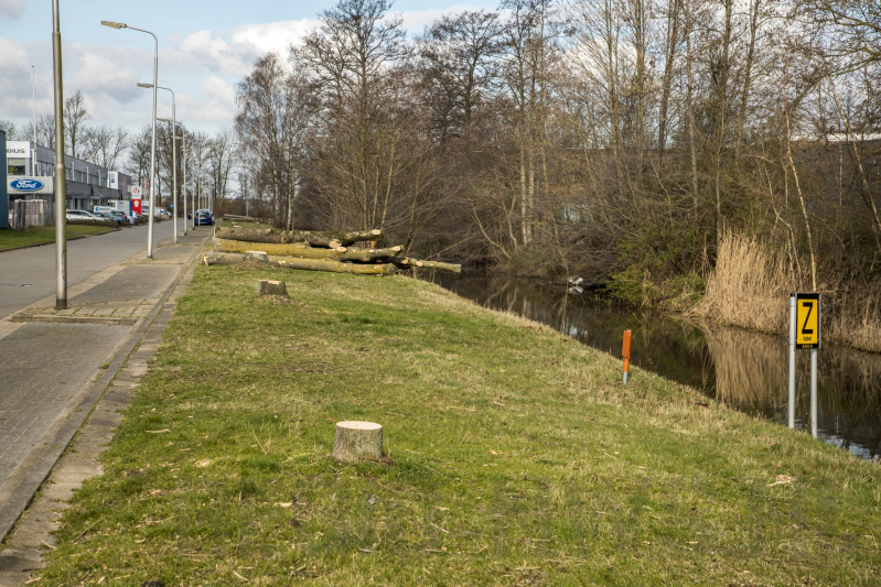 Fluorweg kaal gekapt