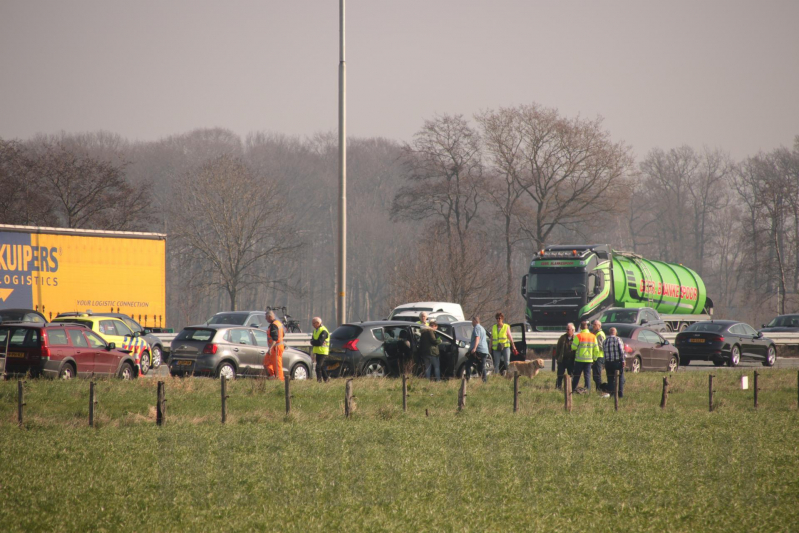 Flinke file door kopstaartbotsing, A1