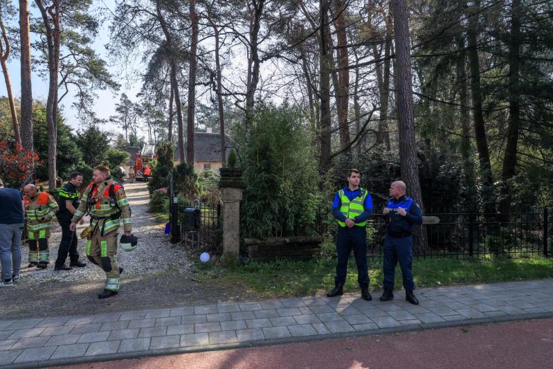 Brand op bovenverdieping villa