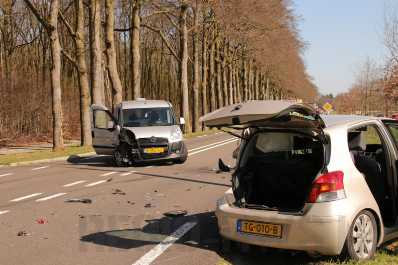 Gewonde bij frontale botsing