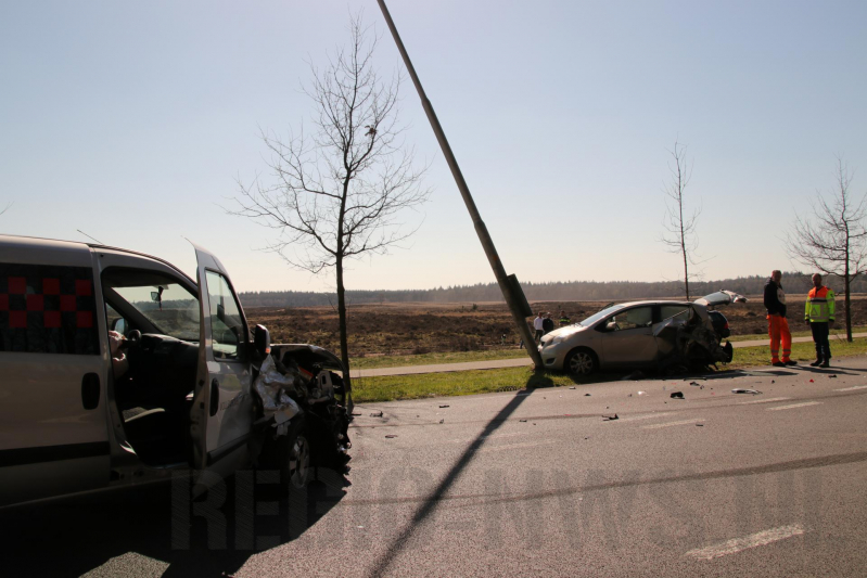 Gewonde bij frontale botsing