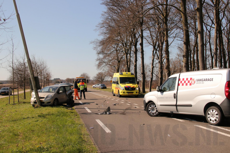 Gewonde bij frontale botsing