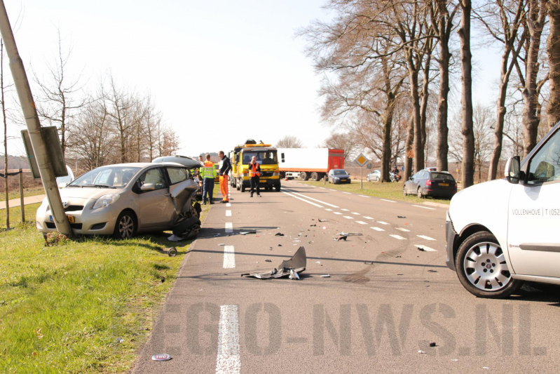 Gewonde bij frontale botsing