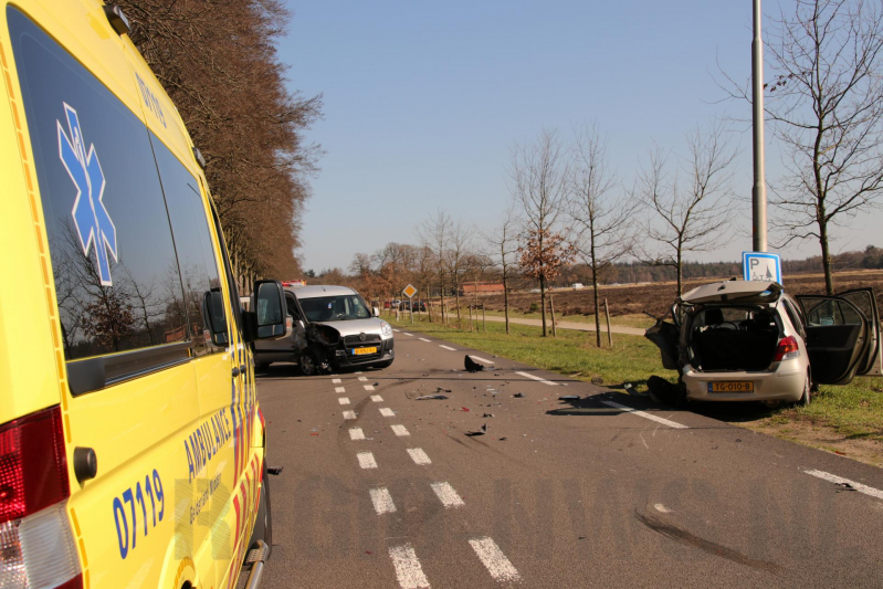Gewonde bij frontale botsing