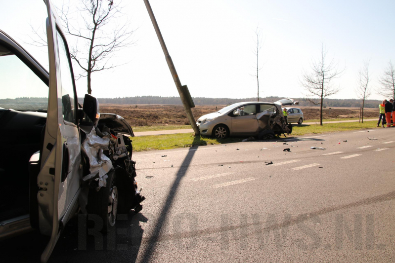 Gewonde bij frontale botsing
