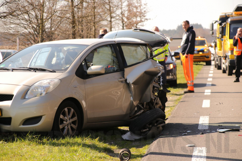 Gewonde bij frontale botsing