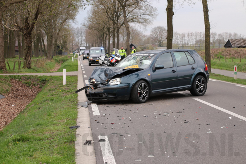 Ravage bij kop-staart aanrijding