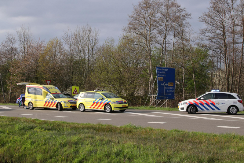 Gewonde bij kop-staart aanrijding