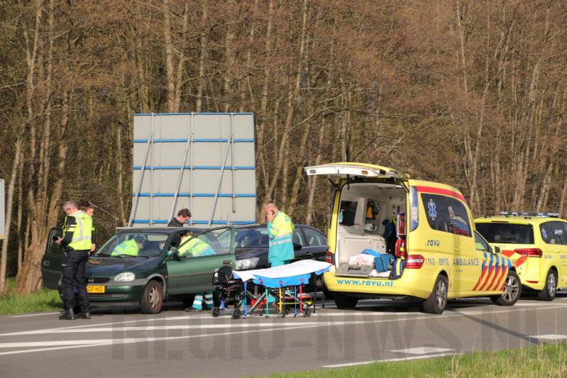 Gewonde bij kop-staart aanrijding
