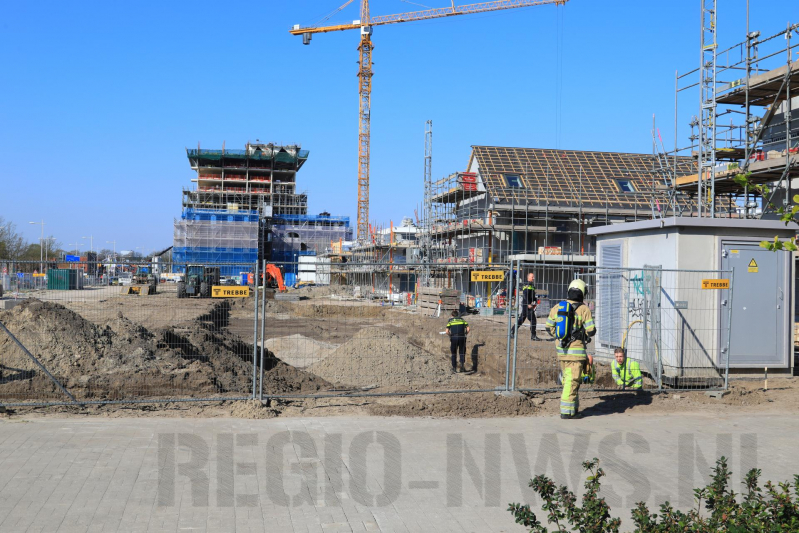 Gasleiding geraakt bij graafwerkzaamheden
