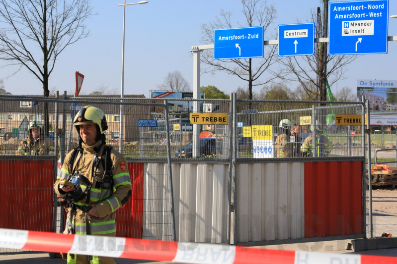 Gasleiding geraakt bij graafwerkzaamheden