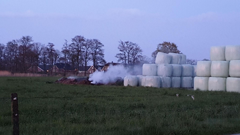 Broei veroorzaakt afvalbrand met veel rookontwikkeling