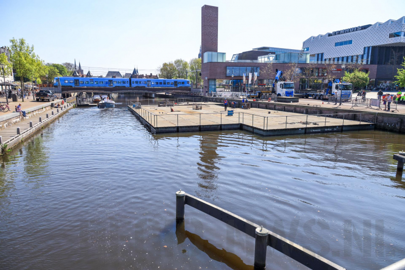 Podium Koningsdag 2019 in volle gang