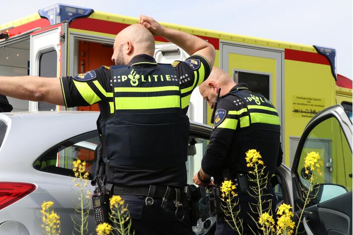 Gewonde bij kop-staart aanrijding