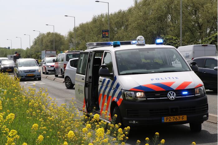 Gewonde bij kop-staart aanrijding